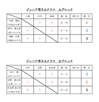 令和元年度第15回市民総合体育祭バドミントン大会ジュニアクラス結果