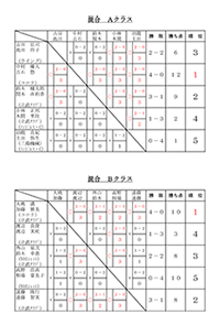 平成30年度協会杯争奪バドミントン混合大会結果